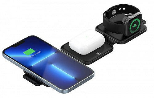 Unitek Charge QI 3in1 MagSafe Foldable Wireless Charger 15W P1223A Unitek Charge QI 3in1 MagSafe Foldable Wireless Charger 15W P1223A
